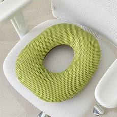 앙플러스 기능성 메쉬 치질 도넛 방석, 1개, 그린