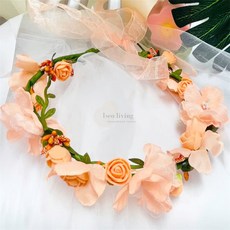 IS리빙 화관 오렌지 생일파티왕관