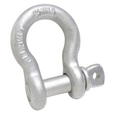 Campbell T9641435 나사 핀 앵커 걸쇠 단조 스틸 아연 도금 2.2cm (7/8x2.54cm) 무역 6-1/2톤 작업 부하 제한, Campbell T9641435 나사 핀 앵커 걸쇠 단