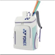 後背包yy雙肩包1408羽毛拍背包新款時尚yy包電腦包網球拍包羽球拍包 yy雙肩後背包 yy3-6支裝羽毛球袋, 1408冰淇淋色【送鞋袋】, 1個