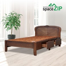 스페이스집 돌침대 4002 1인용 서랍 흙침대 황토 온열 온돌 황토볼 슈퍼싱글 SS, 일반형, 황토볼