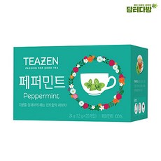 티젠 페퍼민트 허브차 20티백 선물용, 1개