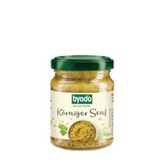 【德國Byodo】粗顆粒芥末醬 整粒芥末籽醬 125g 效期至2026/11/28 歐盟認證 不含增稠劑香精防腐劑, 1個, 芥末醬 2026/11/28, 125ml