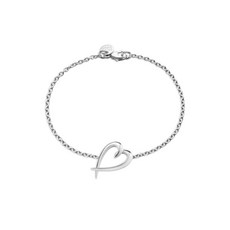 션린 스털링 실버 하트 브레이슬릿