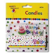 해피벌스데이 생일초 생일축하 해피벌스데이, 1개, 상세페이지 참조, 1g