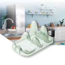 냄비뚜껑 거치대 조리 도구 받침, 1개, 그린