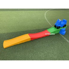 자동차 수동 실내 키즈카페 조립식 미끄럼틀 서스펜션 선물 코스터 공룡 트랙 장난감, C. 블루, 1개