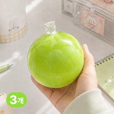 3개세트 유디픽 청사과 왁뿌볼 말랑이 왁뿌슬라임 스트레스볼, 3개, 60g, 그린애플