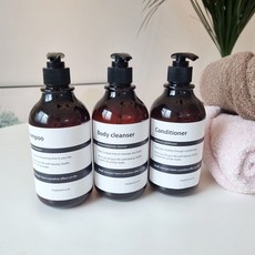 미플래닛 브라운 클래식 욕실 디스펜서 520ml 거치대 3종세트, 브라운클래식520ml, 3세트