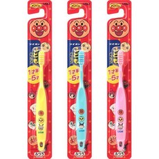 日本獅王麵包超人兒童牙刷牙膏組, 1個, 麵包超人牙刷(1-5歲)顏色隨機