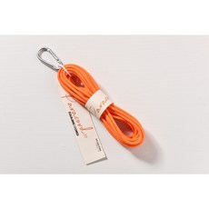소분 3.0mm 5m 카라비너 파라코드 끈 아웃도어 로프 리드줄 팔찌 마스크스트랩, 44. Dark Orange
