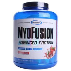 Gaspari Nutrition Myofusion無麩質低脂高蛋白粉 草莓奶油口味, 1814克