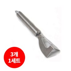 비즈쿡 스텐 버터 나이프, 1세트, 직각 18cm x 4cm 3개 묶음