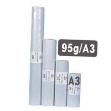 제도용 스케치 설계 도면 cad 롤 트레싱지 a3 95g 305mm x 45m 반투명 종이 기름종이 제도용지, 1개