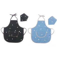 국내 자수앞치마 두건세트 (택1) 아동 미술 요리 놀이, 04.나뭇잎차콜