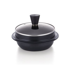 해피콜 소담 티타늄 인덕션 겸용 가마솥, 1개, 블랙, 18cm