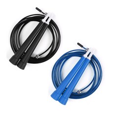 에코리즈 소닉 와이어 줄넘기 2p, 블랙+블루, 1개