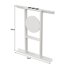 【椿嶼】壁掛臺球桿架球桿架臺球公桿架球桿放置架桌球桿架高端臺球公桿架, 白色8桿, 1個