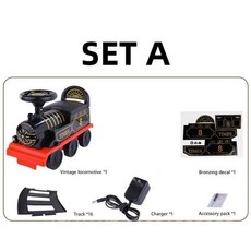 Ride On Train Track Electric Car Child Baby Walker Stroller 1 Year Toys for Toddler, A