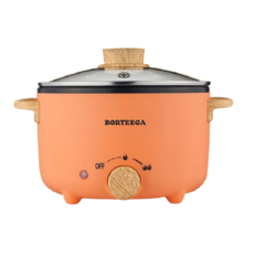 보르테가 올라 멀티쿠커 2L 1000W 찜기포함 전기냄비 VMK-1028GT, VMK-1028GT (색상 : 오렌지)