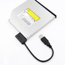 간편한 드라이브 라인 SATA에서 USB 3.0 어댑터 케이블 노트북 DVDCD ROM 슬림 라인 드라이브용 블랙 노트북 광학 드라이브 라인 6 7P, 0.35m, 1개