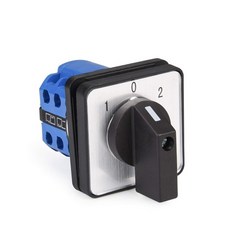 전환 셀렉터 스위치 3 위치 440V 범용 로터리 캠 셀렉터20A 8 단자, [02] 20A 8 Terminal, [01] Lacthing, 1개