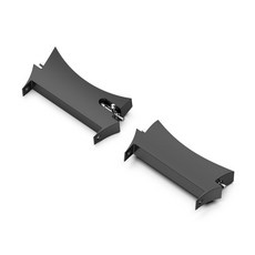 三星 Galaxy Watch 6 Classic 47mm SM-R960 SM-R965 金屬錶帶連接器, 黑色(一對兩個)