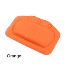 흡착식 목욕 헤드레스트 폼 스펀지 욕조 베개 부드럽고 휴대 내구성 호텔 샤워, 1개, 1. Orange