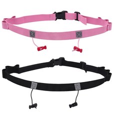 GDFYMI 레이스 넘버 벨트 블랙&블루. 단일 사이즈, Black and Pink, 1개, 블랙 & 핑크