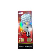 SAMPO聲寶 23W 電子式螺旋省電燈泡 黃光, 1個