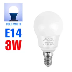 20W LED E27/E26 전구 E14 천장 조명 AC220V LED 샹들리에 전구 에너지 절약 홈 거실 침실 부드러운 조명, 07 E14 3W Cold White, 발광 색상: 8. E14 3W Cold White, 1개
