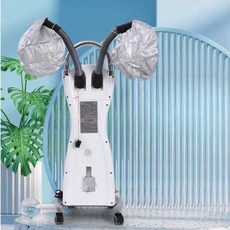 미용실 열처리기 기계 헤어스팀기 세팅 열펌기 스티머, 상세페이지 참고, 흰색 고급 사각형+빗