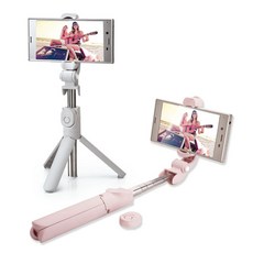 RASTO N70 藍牙遙控三腳架自拍桿 旅行組, 1個, 灰, 灰