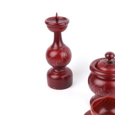 기제사 제수용품 촛대 1p 나무 제사 원목 차례상 제기, 1개