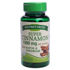 NATURE'S TRUTH Nature's Truth 超級肉桂 1500 毫克速釋膠囊, 60顆, 1個
