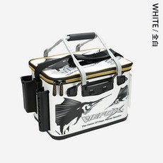 V-FOX WEFOX WEX-5005 硬式活魚餌袋 33/36/40/45/50cm 誘餌袋 工具袋, 40CM(白)