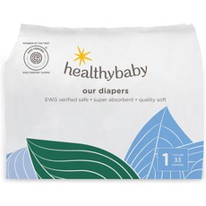 EWG 검증 및 마이크로바이옴 친화적인 기저귀 유기농 면과 식물유래 소재 무염소 누수방지 기저귀 33개입
