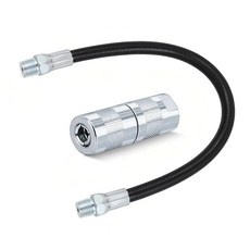 GOOACC 그리스 건 호스 액세서리 키트 30.5cm12인치 유연한 휩 호스 커플러 팁 0.3cm1/8인치 NPT 스레드 표준 피팅과 호환 12000PSI 자동차 선박 기