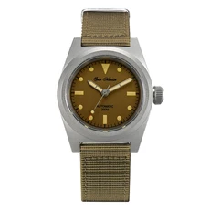 산마틴 38mm 레트로 남자 파일럿 시계 YN55 식 스테인레스 스틸 방수 200m 빛나는 SN0029