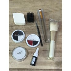 紅衣小女孩 鬼修女 牠 黑暗騎士小丑 瓦昆小丑 自殺突擊隊小丑 安娜貝爾 組合包 化妝組合, 1個, 四色油彩(黑白灰乾涸紅)+血漿