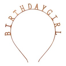생일파티 머리띠 벌스데이걸 (로즈골드)