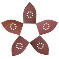 50피스 8홀 샌더 샌딩 시트 그릿 40/60/80/100/120 사포 패드 105mm x 175mm 블랙 데커 멀티 KA220 KA110E와 호환113302, 50피스 8홀 샌더 샌딩 시트 그릿 40/60/80/1