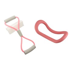 8자 텐셔너 스트레치 밴드 요가녀 오픈숄더 미등 가정용 헬스기구 스트레칭 운동기구 팔자줄, 색깔2, 1개
