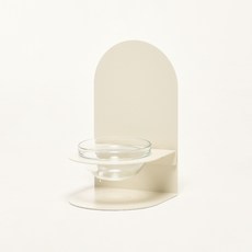 마블홀릭 슬림 리프트 펫 테이블 강아지 고양이 밥그릇 애견 물그릇 식기, 1개, 크림, 엑스라지