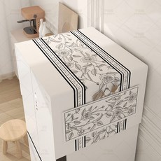 해피패브릭스 전자제품 먼지커버 덮개 냉장고위 덮개 신발장 세탁기 커버, J