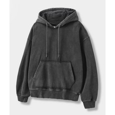 디미트리 블랙 DIMITRI BLACK 크롭선택 ASI 포시즌 에센셜 스웻 후드 티셔츠_피그먼트 차콜 ABD8TH01CH 124628