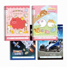 온몰 초등 넓은칸 일기장 일기장공책 일기노트, 여_랜덤1개