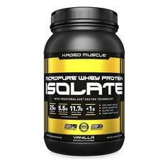 KAGED MUSCLE Micro Pure乳清蛋白分離物粉 混合飲, 1.36kg, 香草, 1個