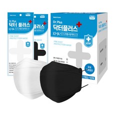 KF94 닥터플러스 입체형(3D) 마스크 개별포장(1매입)X100장 의약외품 국내산, 블랙, 1개, 100매