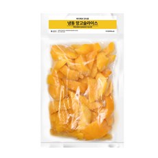 무첨가 100% 당도높은 냉동 망고, 1개, 1kg(망고슬라이스)
